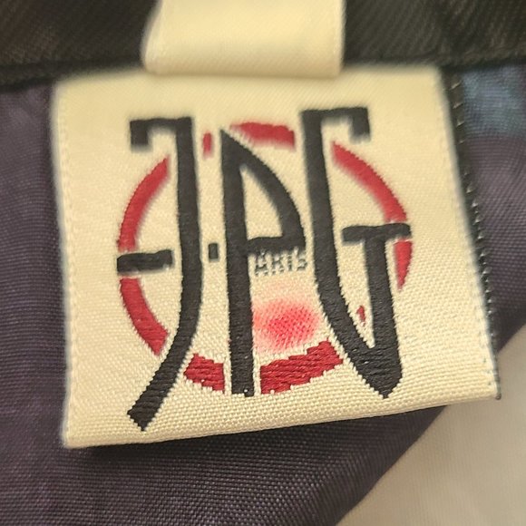 ULTRA RARE Vintage Designer JPG Jean-Paul Gaultier Black Logo Mini Skirt - Picture 8 of 11